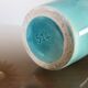 Turquoise cracked ceramic "amphora" lamp, numbered 50 60s