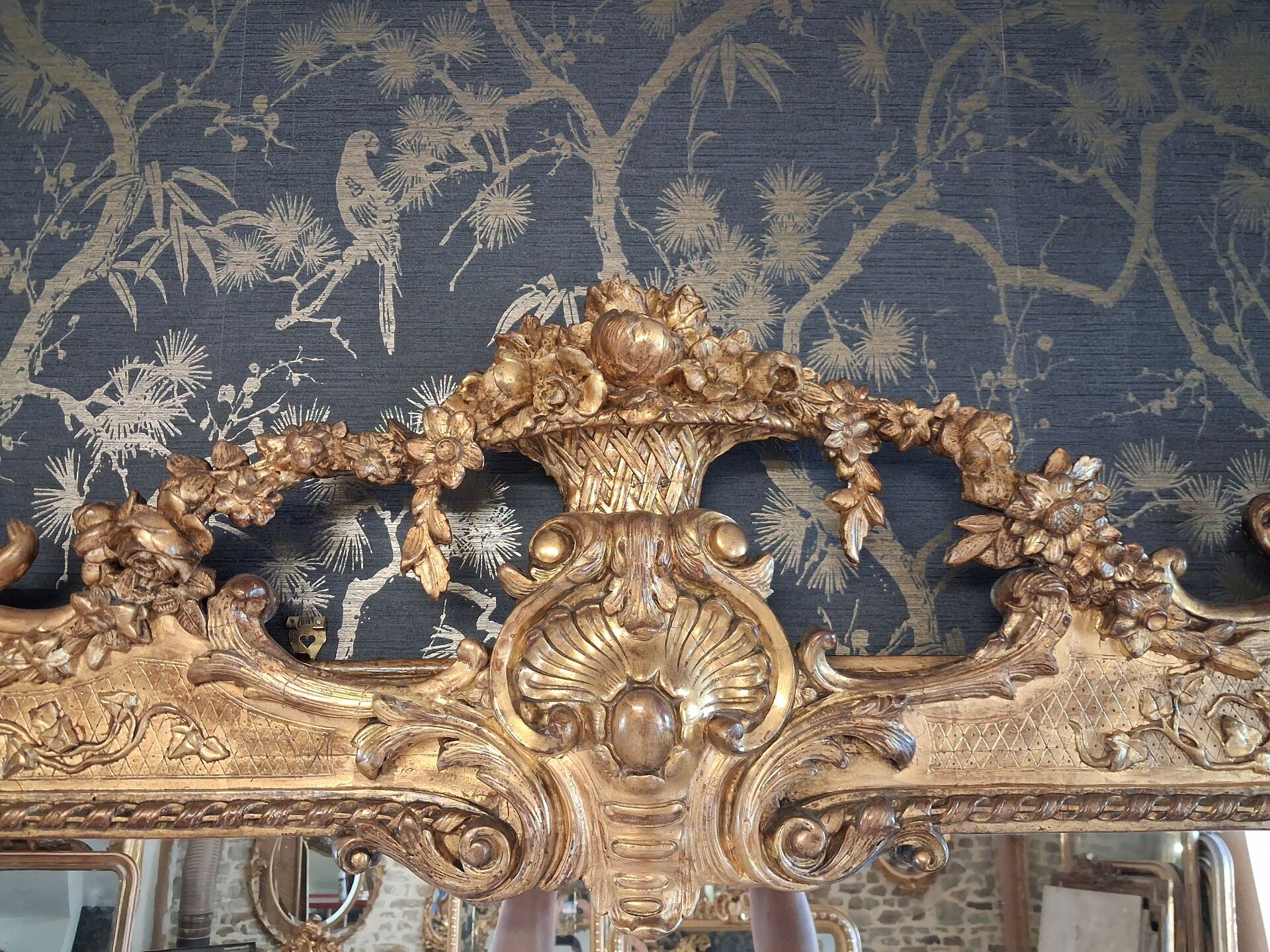 Miroir époque XIX 205 x 140