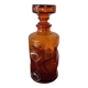 Bouteille carafe verre fumé année 70