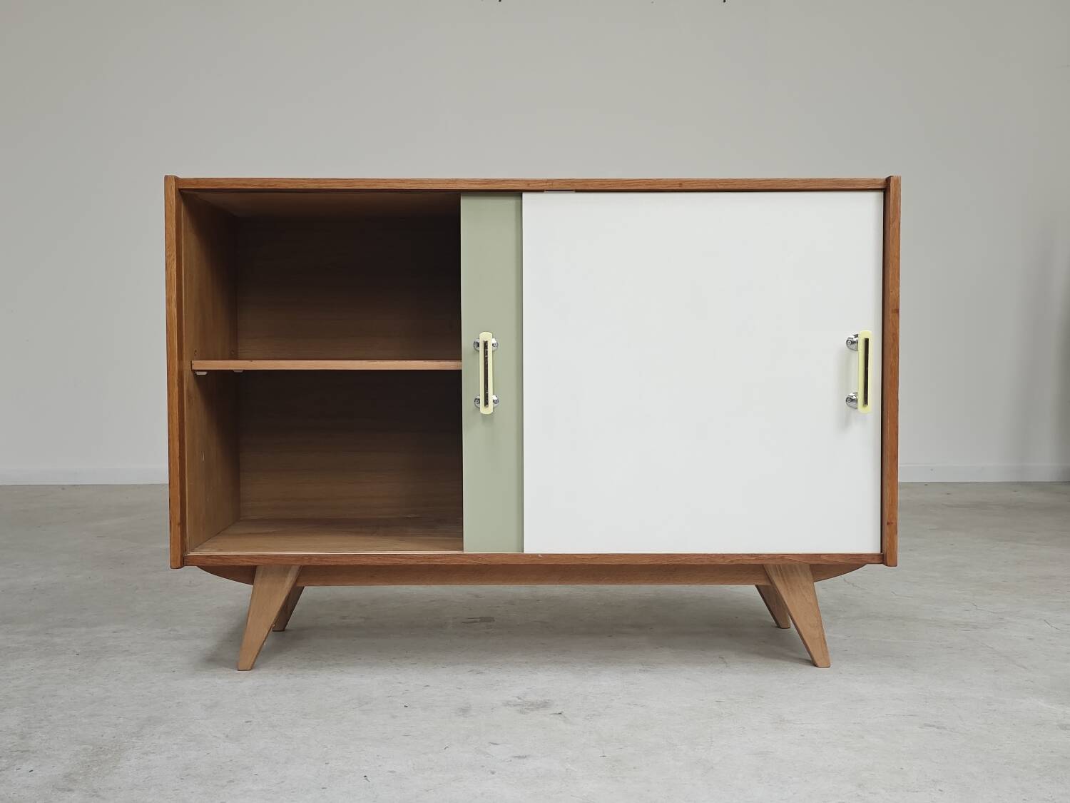 U-452 Green and White Sideboard by Jiri Jiroutek for Interier Praha 1960