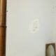 French Wooden Mirror, Faux Bamboo Chinoiserie, 57x47cm