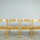 Vintage dutch design oak dining chairs, 1960s