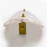 Paire d'appliques modernes en verre de Murano rose clair