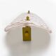 Paire d'appliques modernes en verre de Murano rose clair