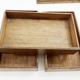 Dowry trunk, Asian wooden box, 1900