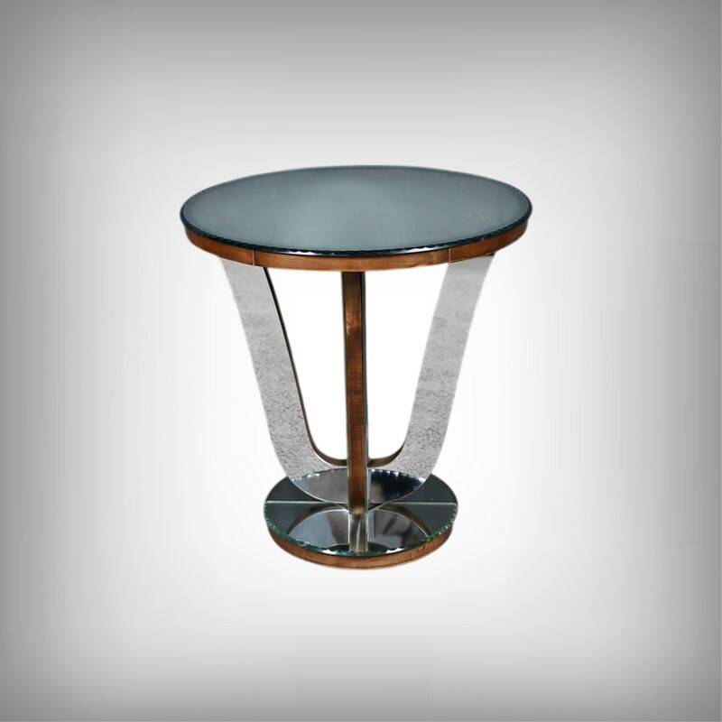 Walnut mirror coffee table – 1940