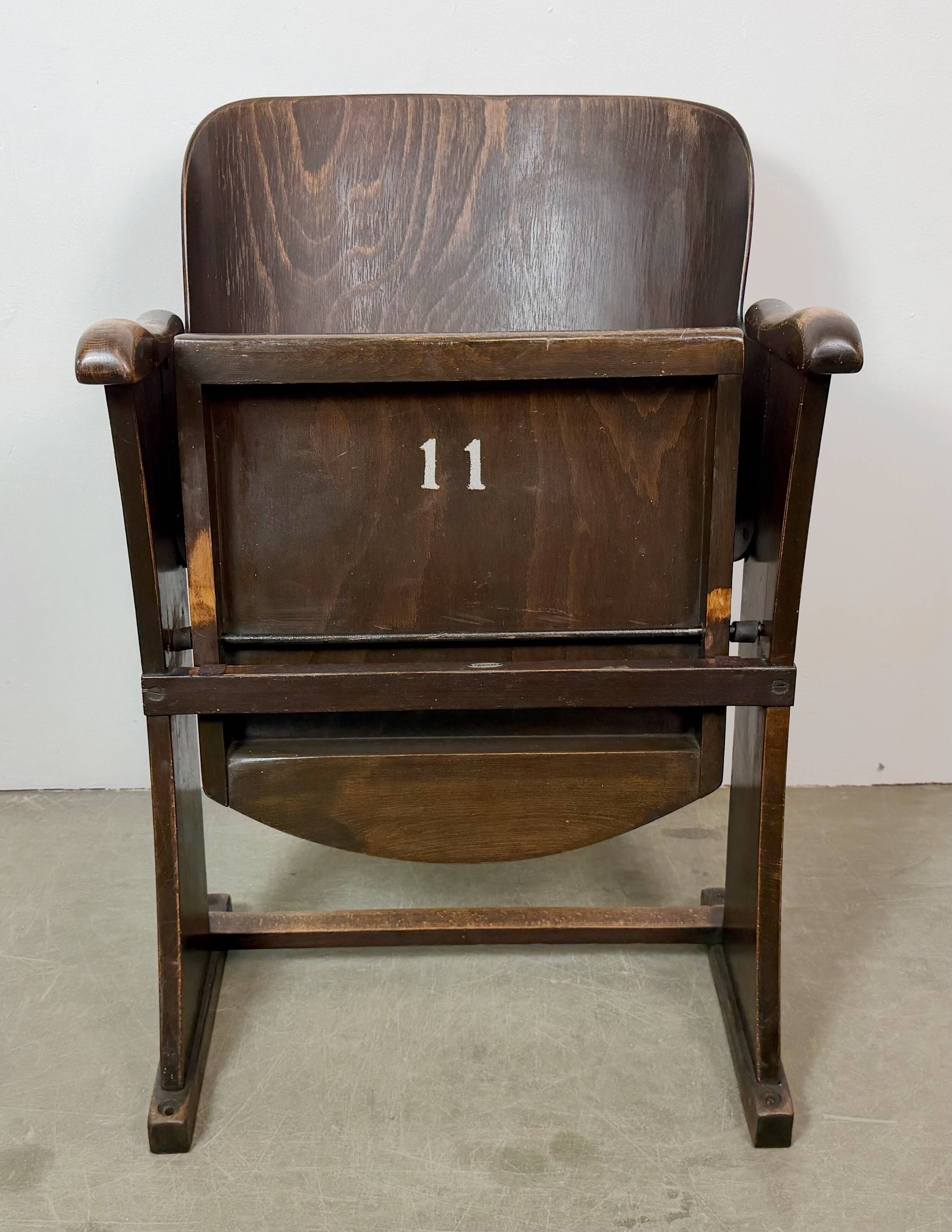 Vintage Cinema or Theatre Seat from Thonet, 1950s