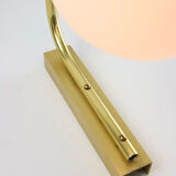 Mid century Italian Golden & Opaline Wall Lamp