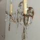 Two-arm crystal light wall light