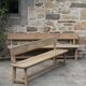 Paire de bancs bois, années 40