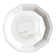 Plat rond vintage Niderviller blanc décor champêtre