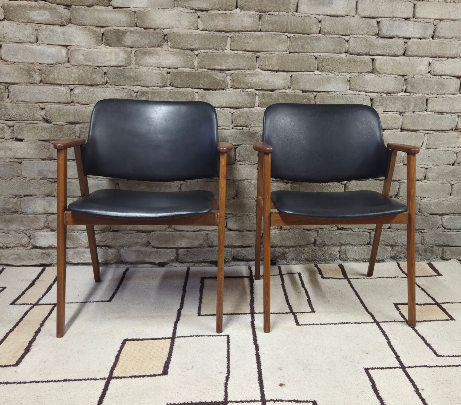 Pair of armchairs by Cees Braakman for Pastoe 1960