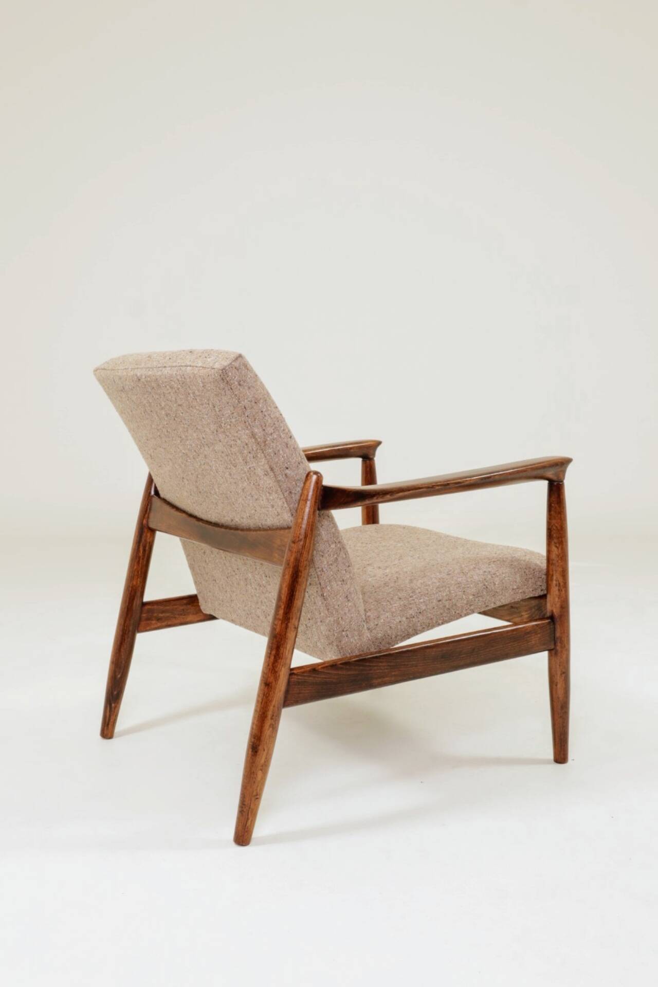 Vintage long chair marshmallow granola 1960 by E.Homa