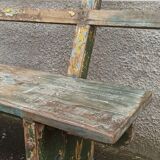 Banc ancien en bois avec belle patine