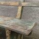 Old wooden bench with beautiful patina