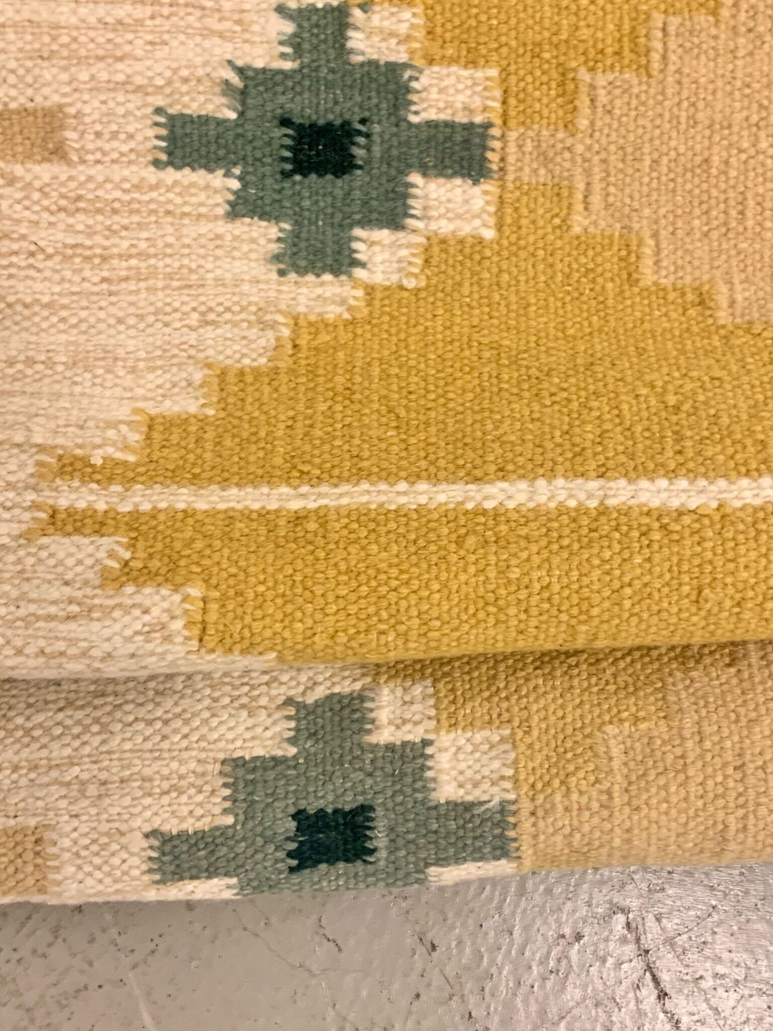 Swedish midcentury  handwoven carpet 1960