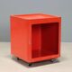 Meuble Valletto Quadro en plastique rouge