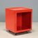 Valletto Quadro furniture in red plastic