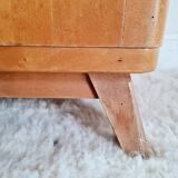 Bedside wood compass feet