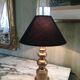 Lampe  en  bois doré années  70/80