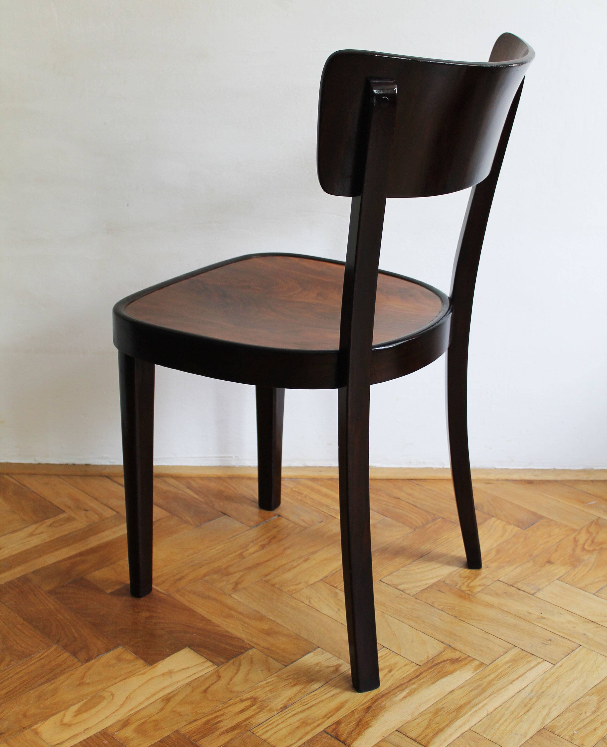 Chaise de salle à manger des années 1930 Modèle A 524 3/4 par Thonet