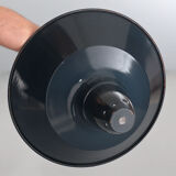 Industrial suspension in enamelled sheet metal anthracite gray 44cm XL 1960
