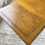 3m oak table from 1950 with its extensions