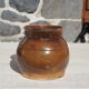Sandstone pot with handle