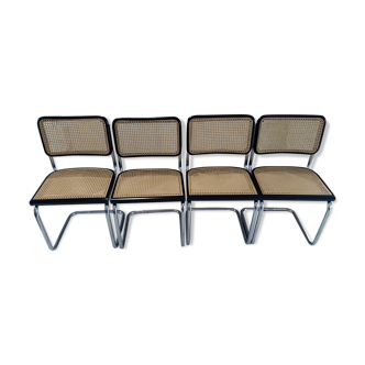 Suite of 4 chairs cesca B32 Marcel Breuer 1992