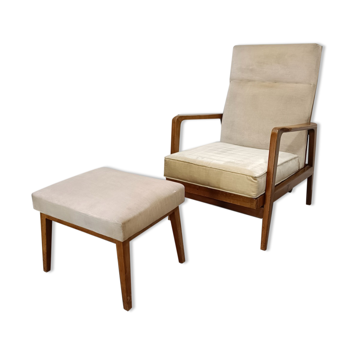 Knoll Antimot lounge chair and stool
