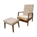 Chaise longue et tabouret Knoll Antimot