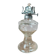 Antique glass oil lamp, dove decoration, An Qing China
