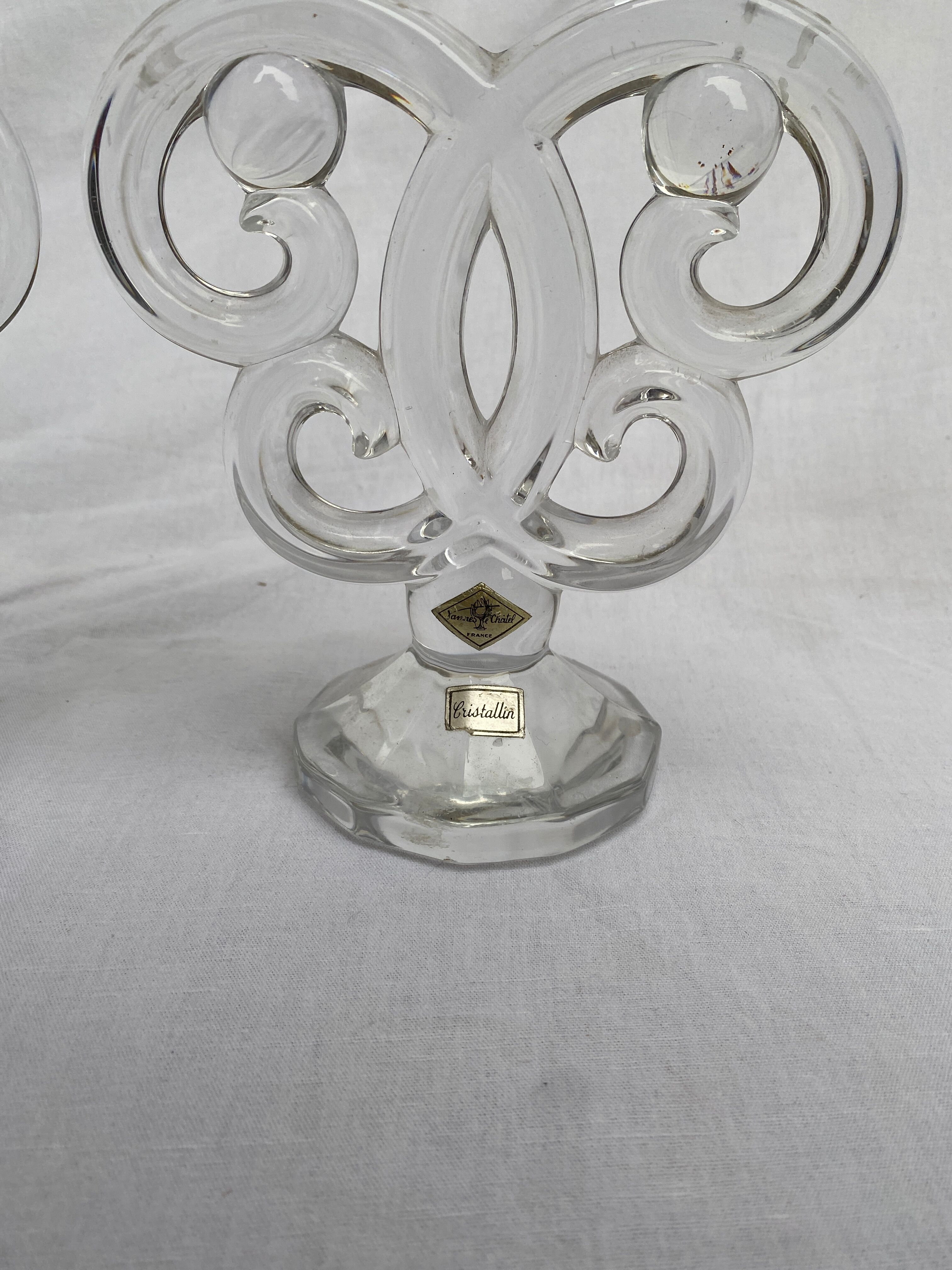 Pair of Cristallin candle holders