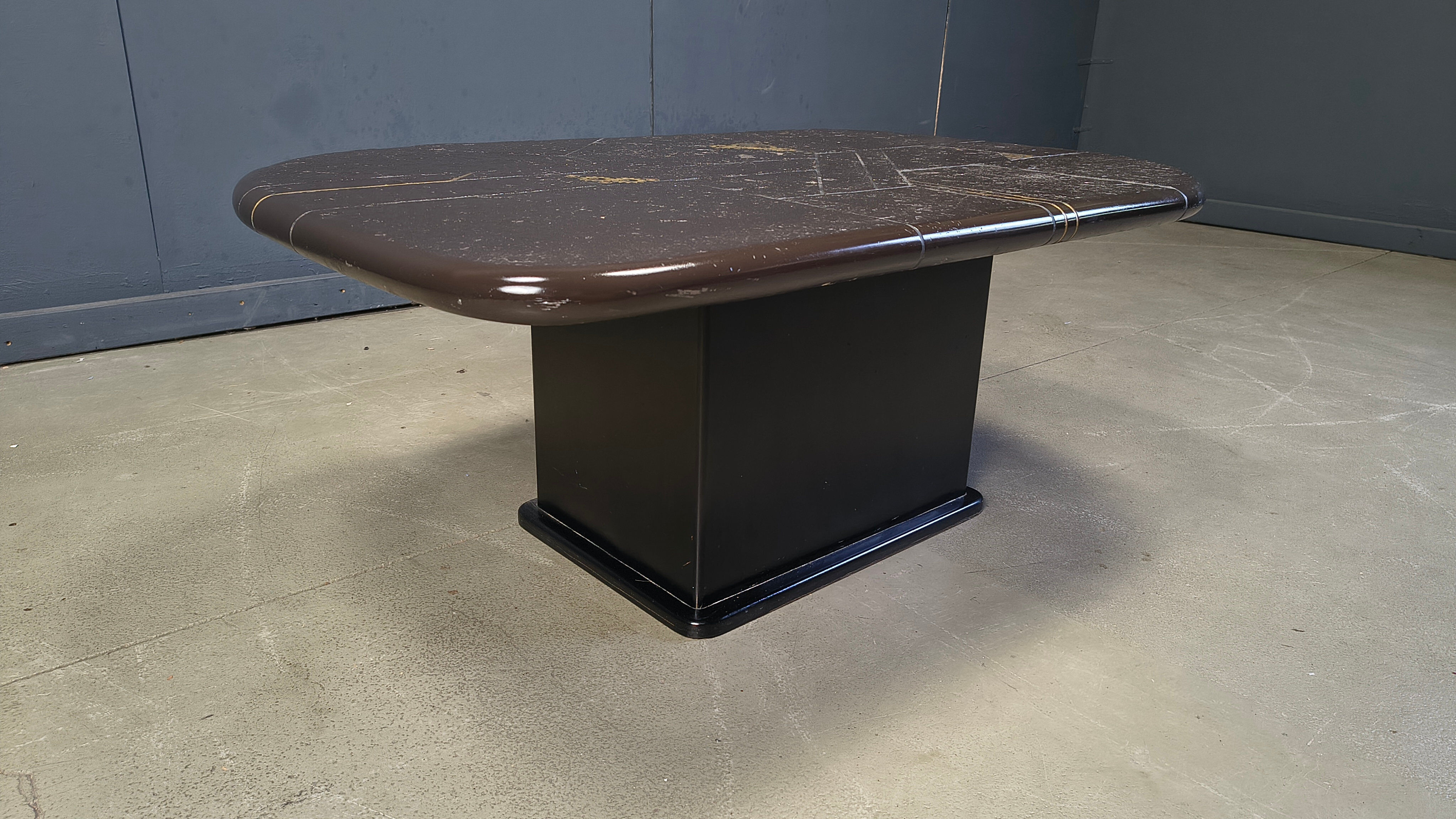 Paul Kingma attributed coffee table, 1980s