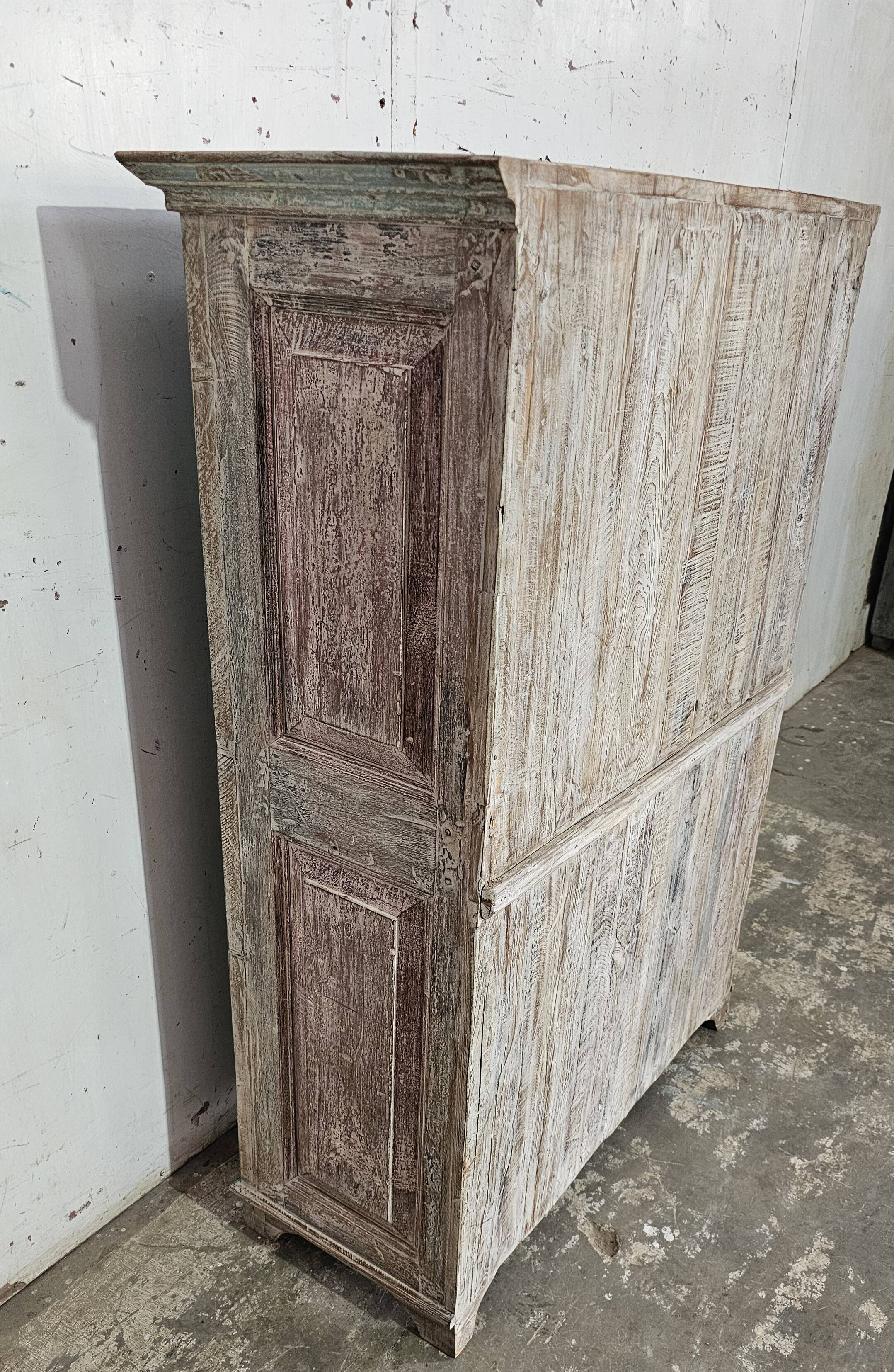 Antique Shekhawati cabinet in Burmese teak