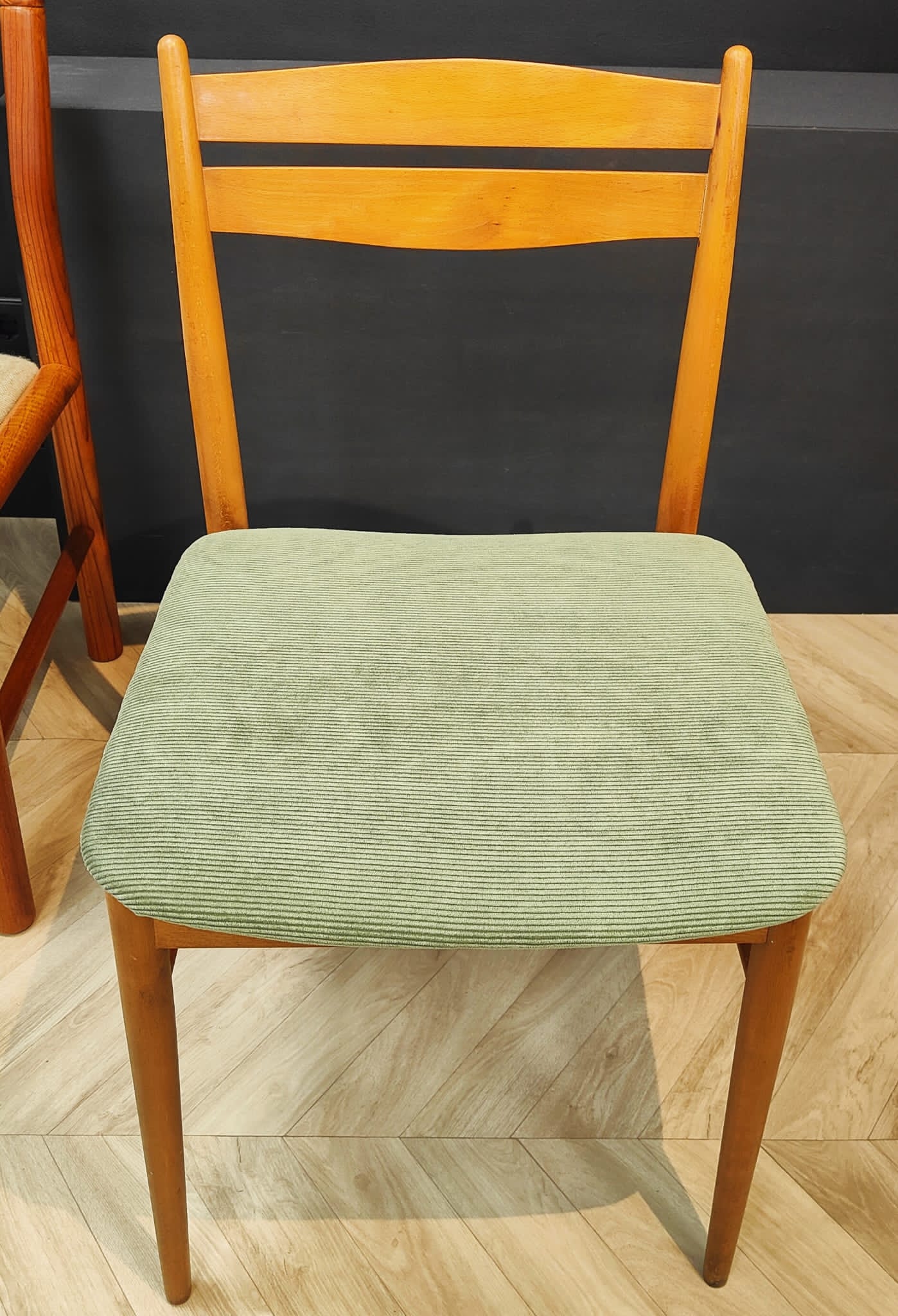 Four mid century chairs vintage