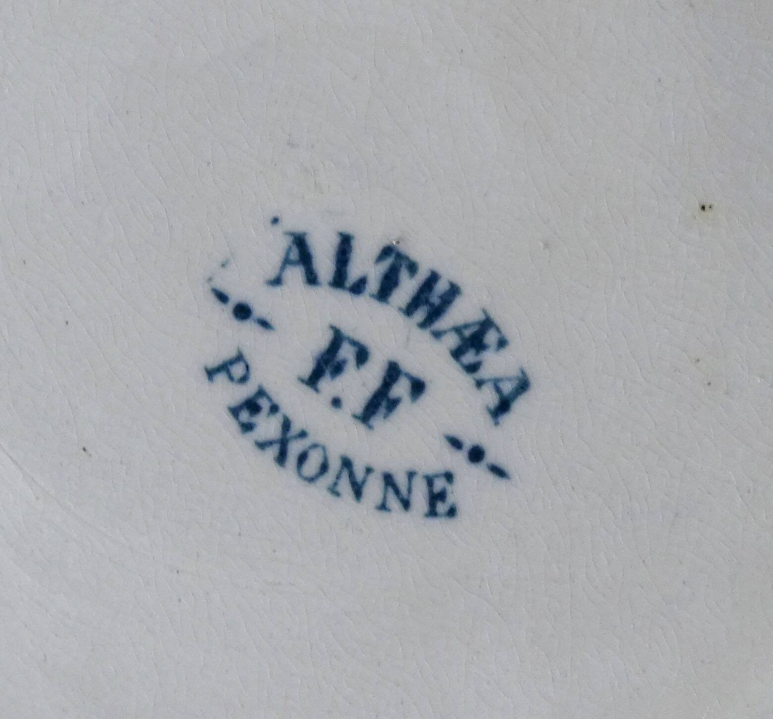 Iron earth tureen flowers althaea