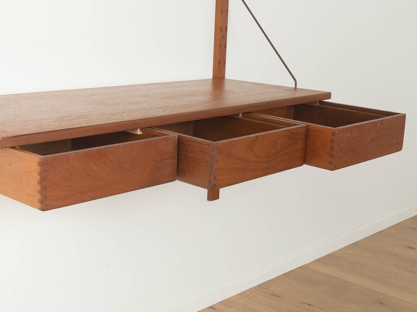 Modular wall shelf by Sven Ellekaer for Albert Hansen, 1960s, teak