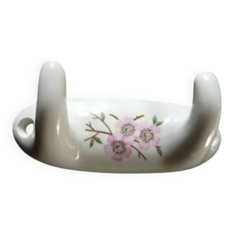 coat rack with 2 porcelain hooks from Paris