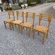 4 Vintage Chairs by Pierre Cruege, French design from the 60s