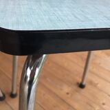 Duo of vintage matching stools in 60s formica brand Elem