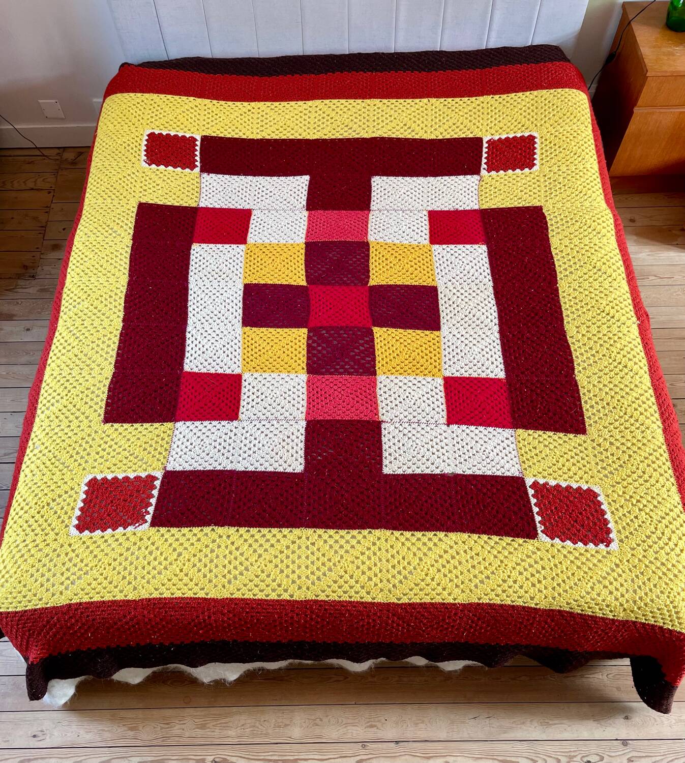 Crochet bedspread