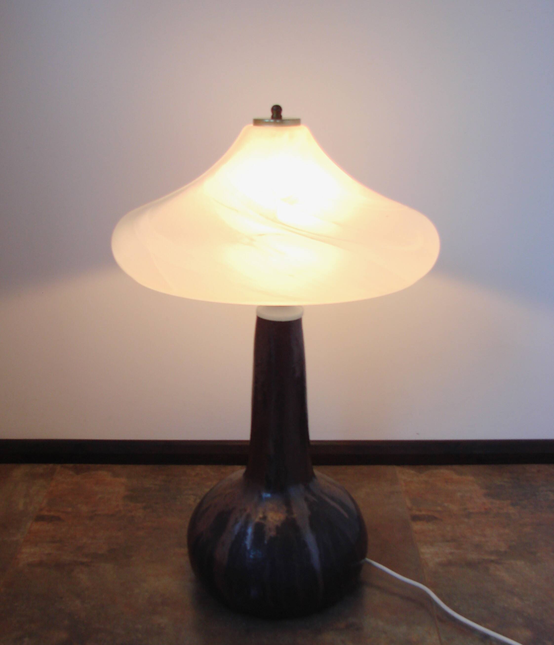 A vintage ‘Lawa’ ceramic lamp from the 1970s