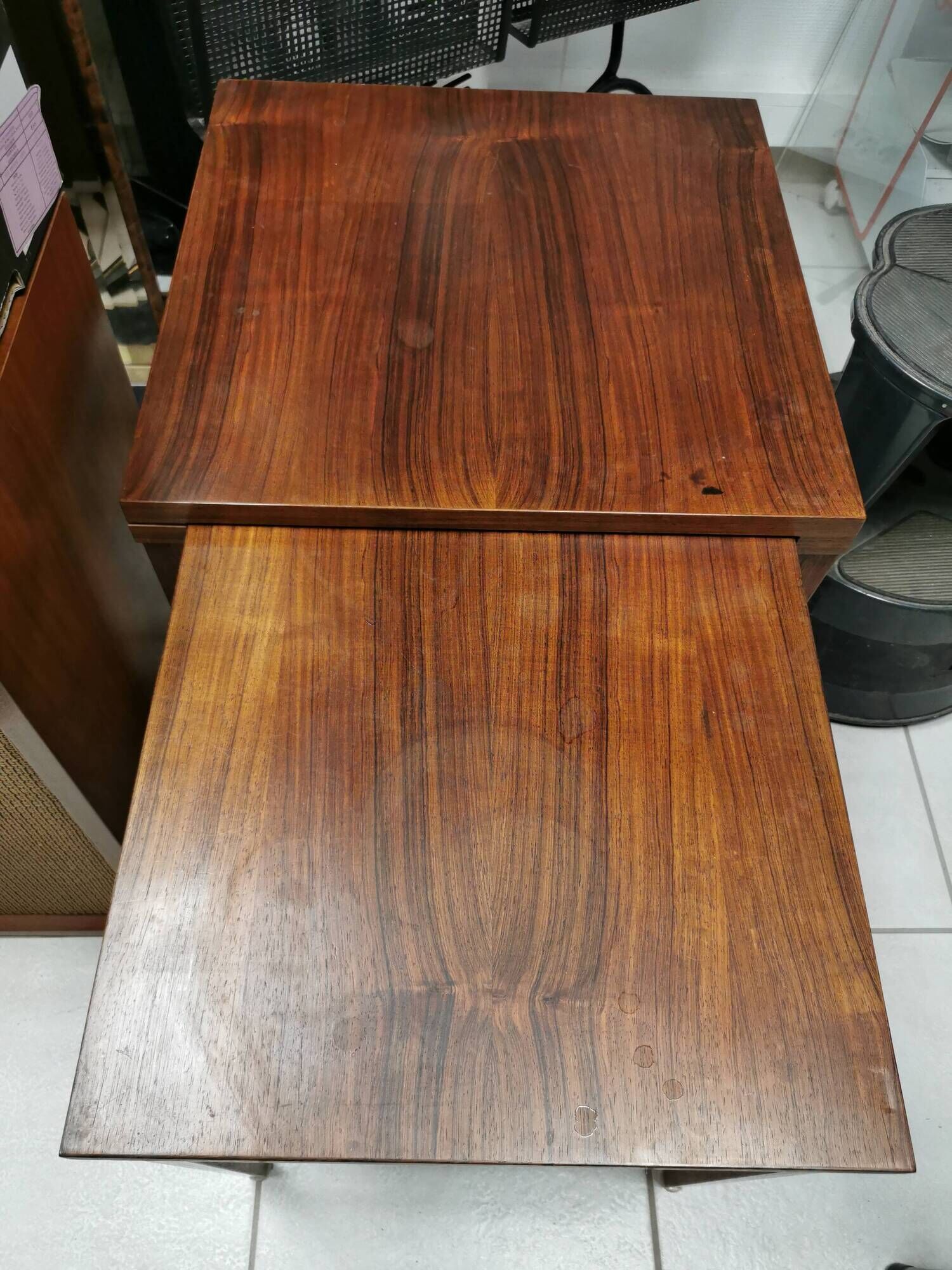 Pair of Vintage Coffee Tables , Trundle , Danish Scandinavian Design