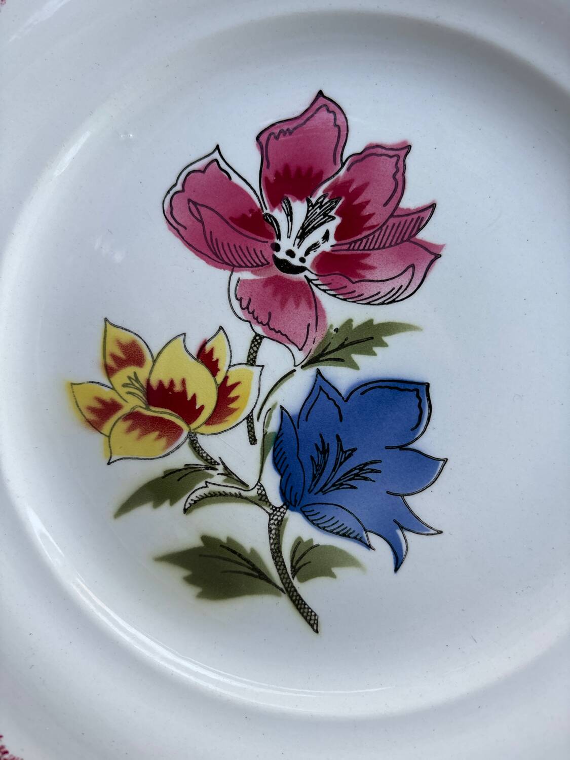 Set of 6 Saint Amand Maïté plates