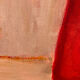 Huile sur toile bouquet orange