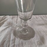 Very large glass or old vase, blown glass, bubbled 19th