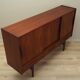 Buffet haut en teck, design danois, années 1970, fabriqué par ES Møbler
