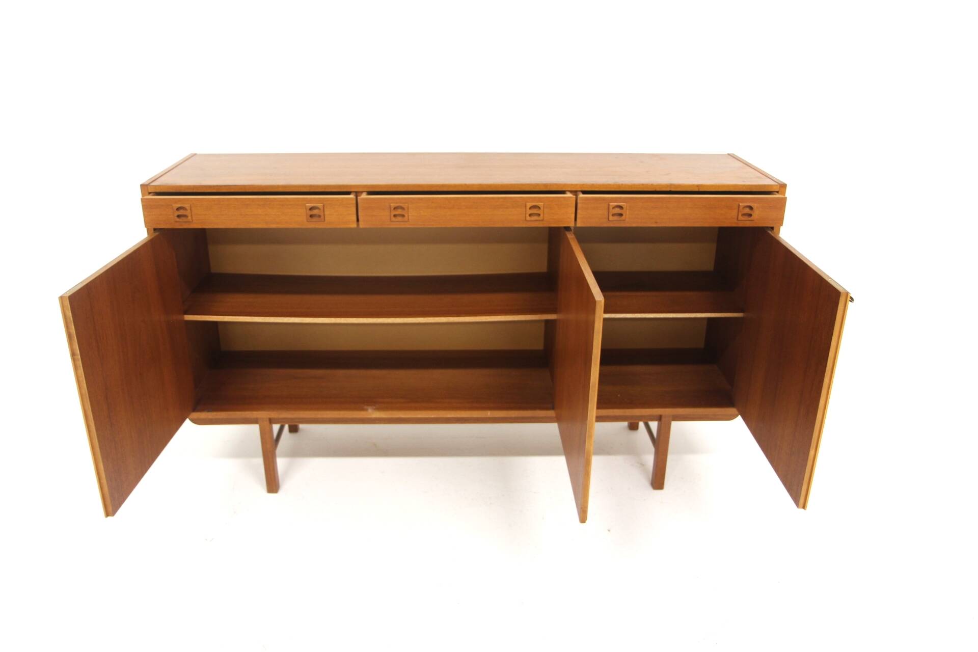 Scandinavian sideboard in teak and oak, Sweden, 1960.