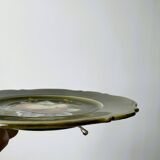 Slip plates decorated with apples and pears